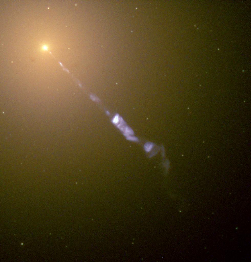 HST image of jet emerging from M 87